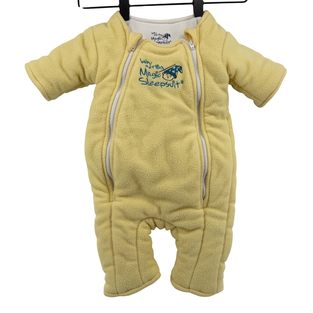 Baby Merlin's Magic Sleepsuit Yellow Large 6-9 Months 18-21 lbs Polyester Fleece